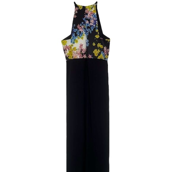 Elliatt Halter Neck Maxi Dress Botanic Floral Print Tulip Skirt Cocktail Small - Picture 8 of 13